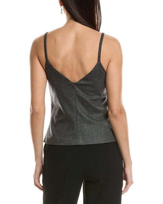 Brunello Cucinelli Black Wool & Cashmere-blend Cami