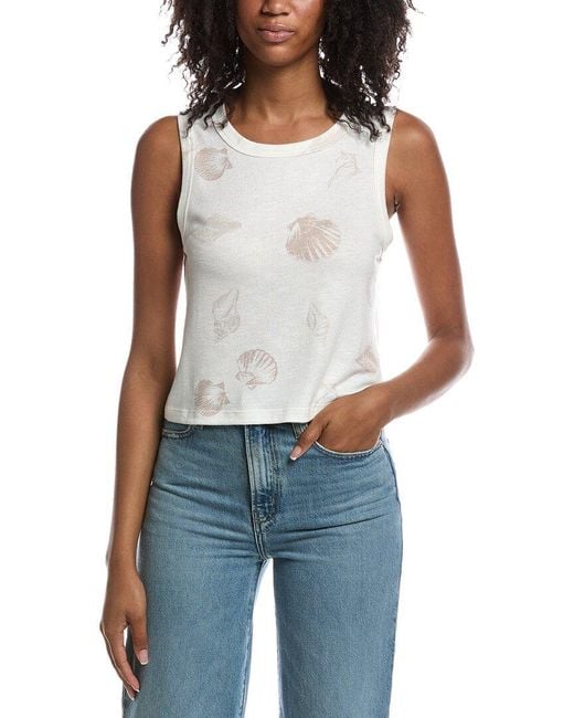 Z Supply Blue Warmer Days Shell Tank Top