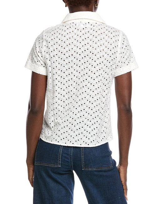 ANNA KAY White Simay Top