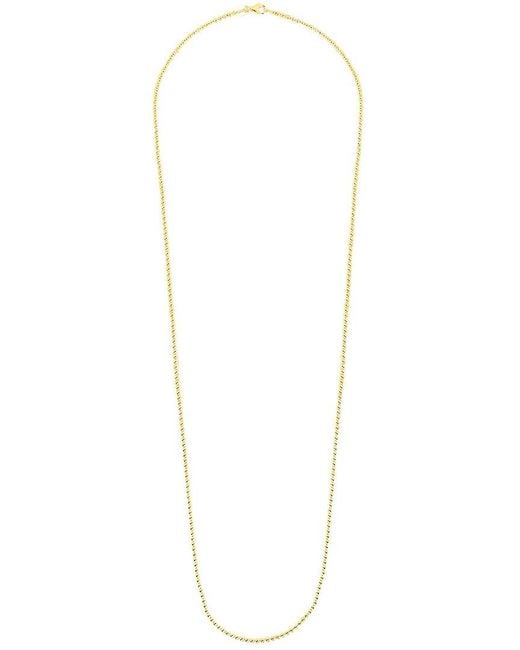 Sterling Forever Metallic 14K Plated Basia Dainty Beaded Chain Necklace