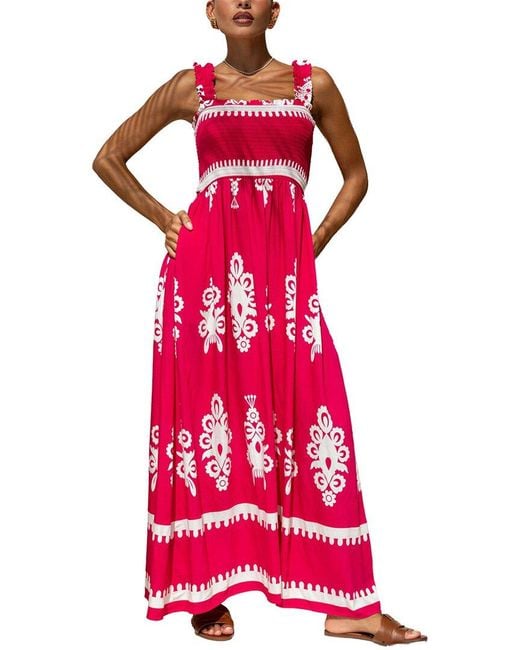 LEON GORI Red Sleeveless Maxi Dress