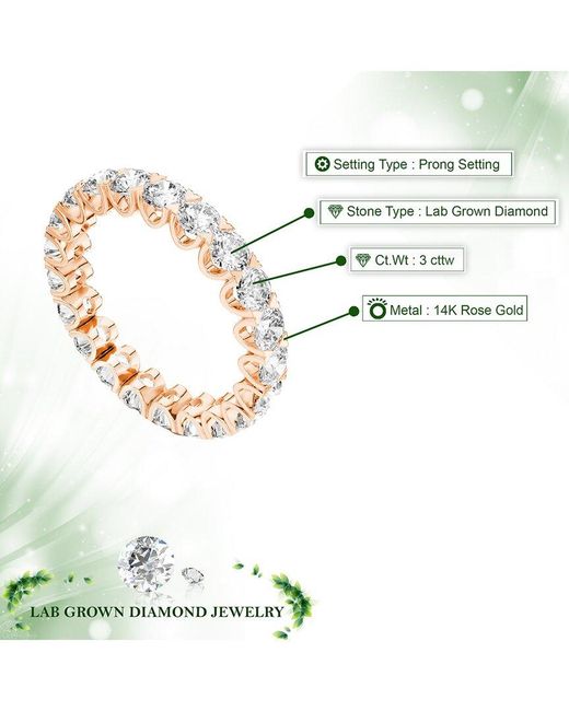 Amairah White 14K 3.00 Ct. Tw. Lab-Grown Diamond Eternity Ring