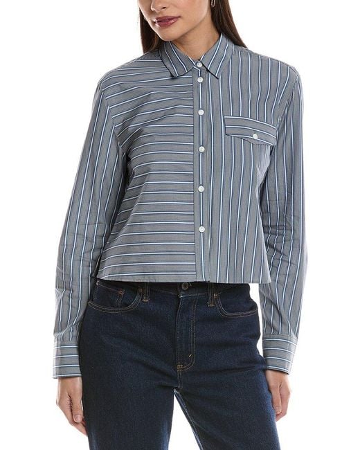 Rag & Bone Blue Mina Stripe Shirt