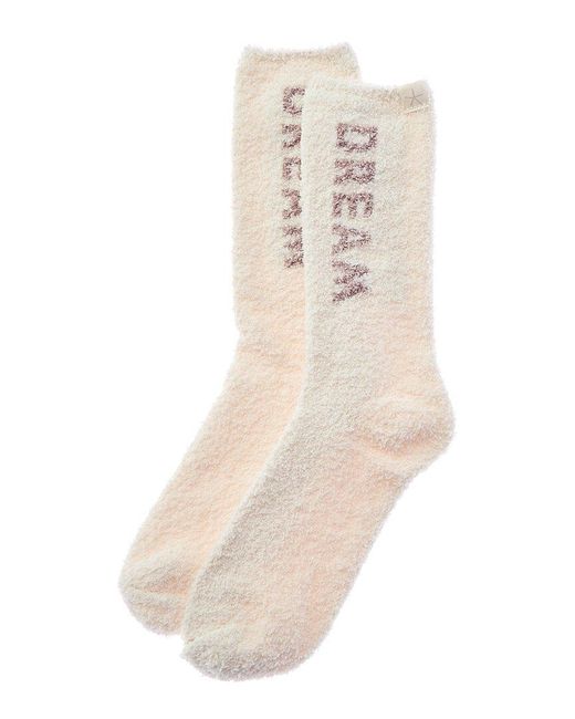 Barefoot Dreams Natural Cozychic Dream Socks