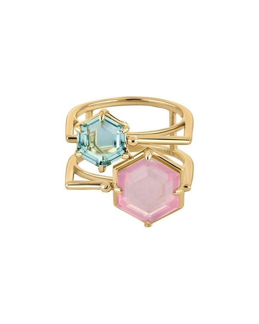 Bony Levy White 14K Color 14K 5.94 Ct. Tw. 2 Amethyst Ring