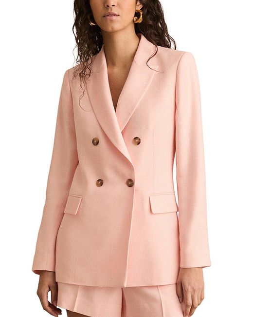 Reiss Pink Magda Formal Jacket
