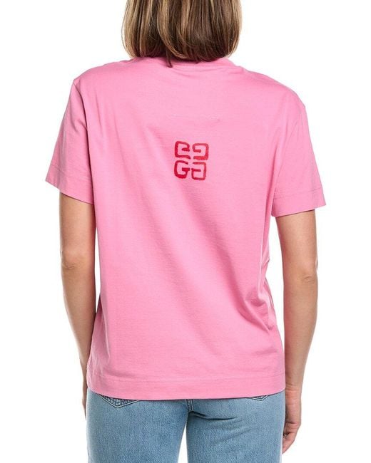 Givenchy Pink Graphic T-Shirt