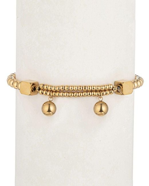 Eye Candy LA Natural Sofia Beaded Stretch Necklace