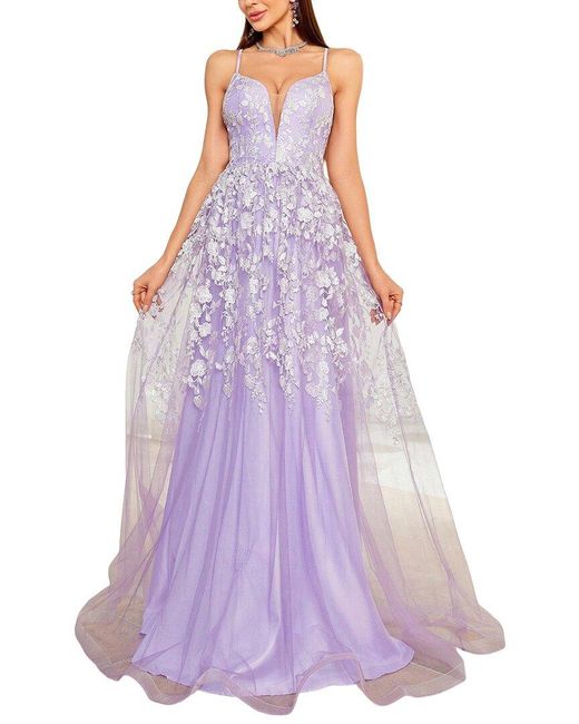 FLORIDA CLOTHING Purple Maxi Dress