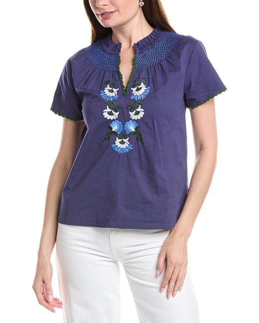 Jude Connally Blue Keaton Top