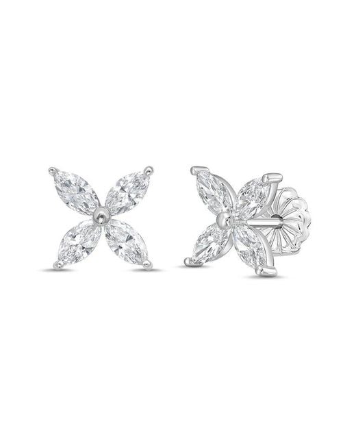 Diana M Metallic Diana M. 14K 2.00 Ct. Tw. Lab-Grown Diamond Stud Earrings