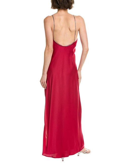 Ba&sh Red Calix Maxi Dress
