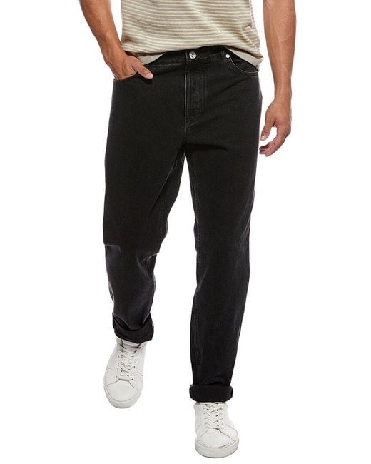 Brunello Cucinelli Black Straight Jean for men