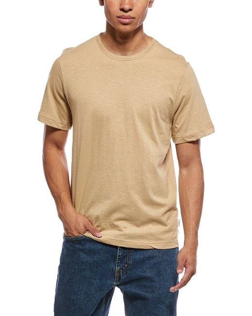 Onia Blue Slub T-Shirt for men