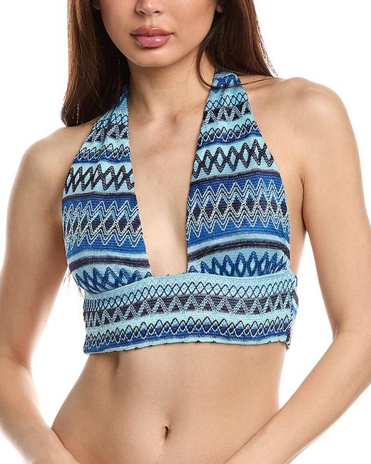 Beach Riot Blue Louise Bikini Top