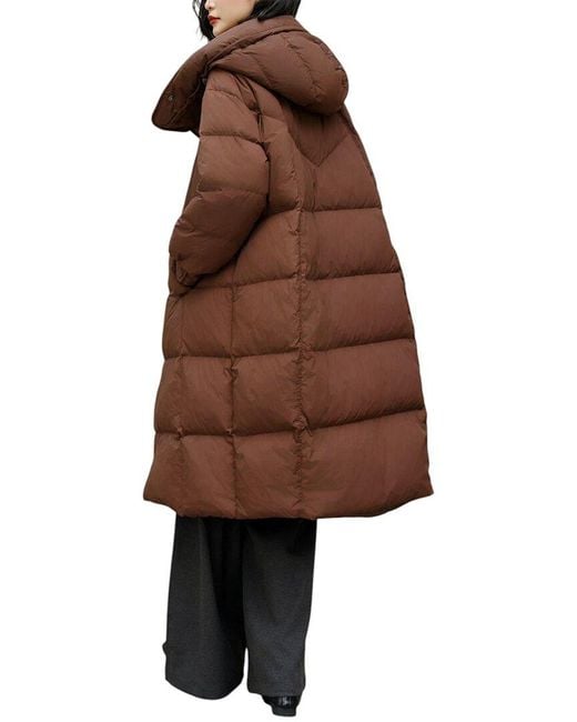 Amanda Royal Brown Long Puffer Coat