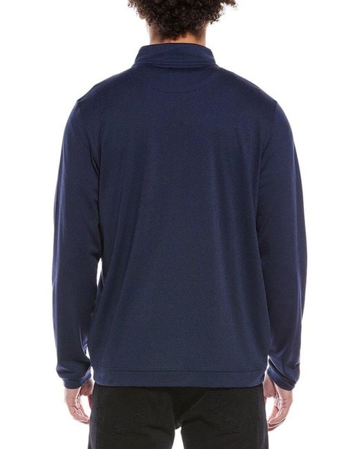 Peter Millar Blue Albatross Pique 1/4-Zip Pullover for men