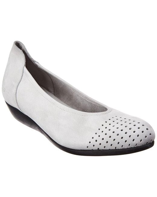 Arche White Onara Leather Flat