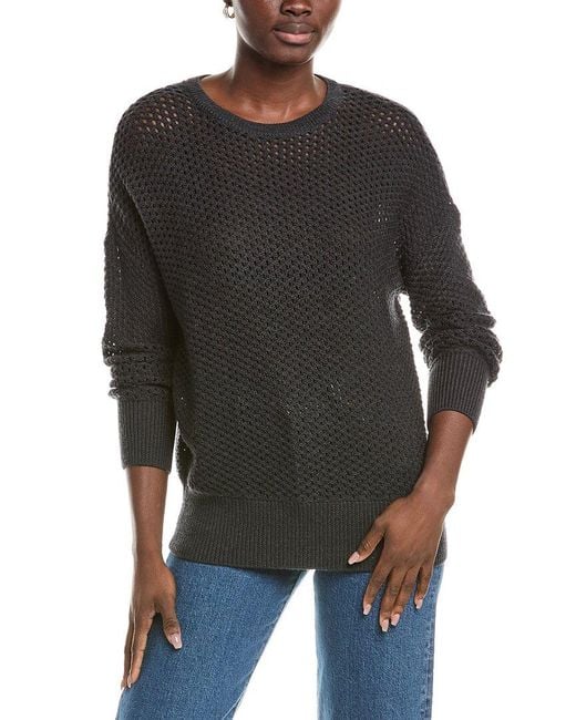 Eileen Fisher Gray Textured Wool Sweater