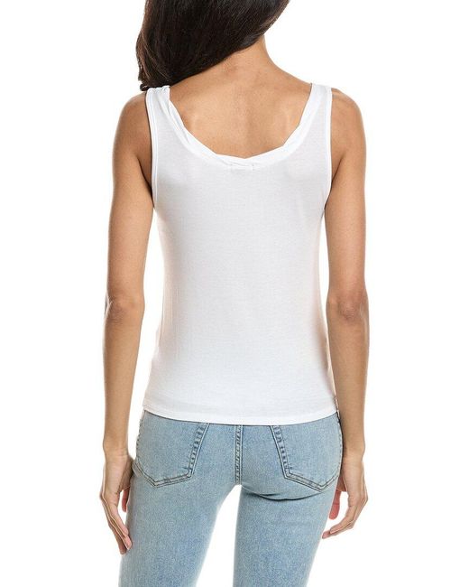 Splendid White Twist Neck Tank