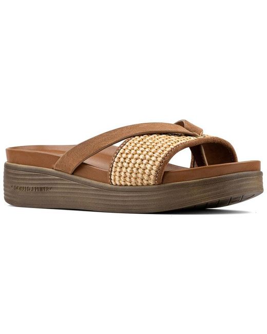 Donald J Pliner Brown Farrah Sandal