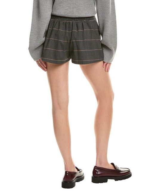 Free People Black Paradise Found Menswear Skort