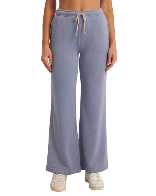 Z Supply Blue Feeling The Moment Sweatpant