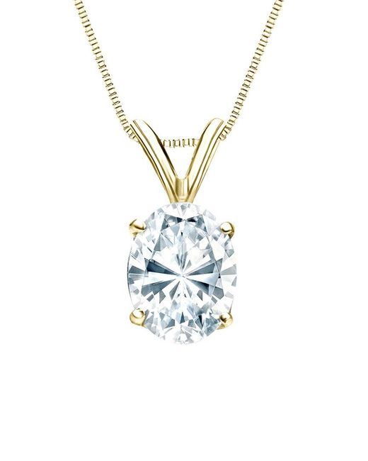 Sabrina Designs Lab Grown Diamonds White 14K 1.50 Ct. Tw. Lab-Grown Diamond Solitaire Pendant