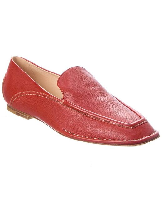 Tod's Red Leather Loafer
