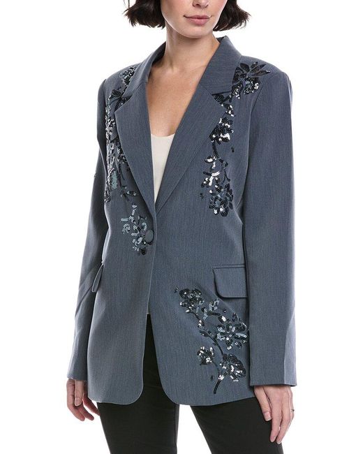 NVLT Blue Oversized Blazer