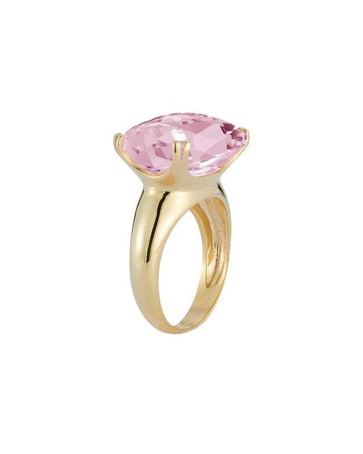 Reiss Pink 14k 10.70 Ct. Tw. Rose Quartz Cocktail Ring