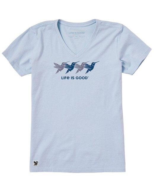 Life Is Good. Blue Crusher T-Shirt