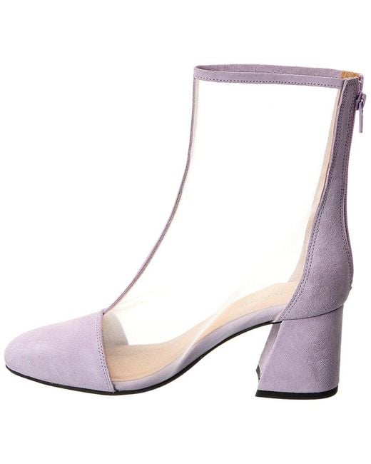 Free People Pink Wisteria Mesh & Leather Boot