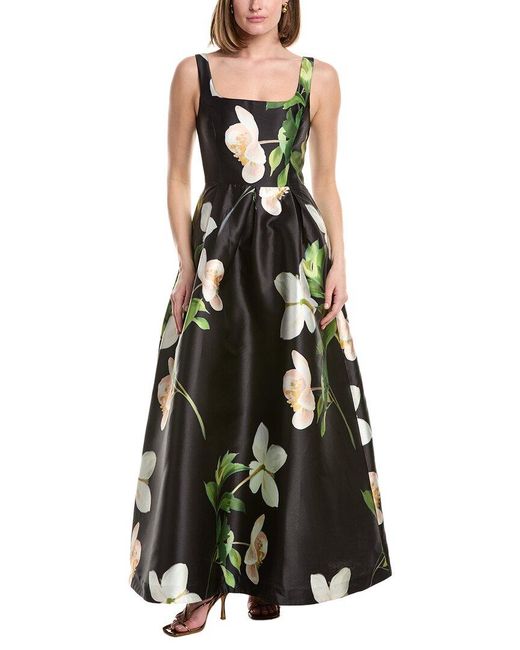Julia Jordan Black Mikado Sleeveless Maxi Dress