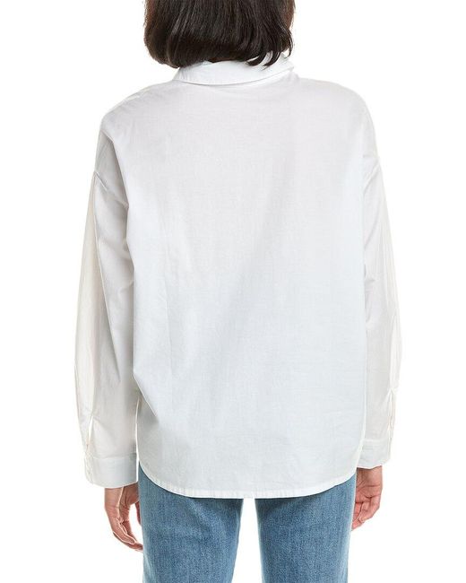 Monrow White Oversized Shirt