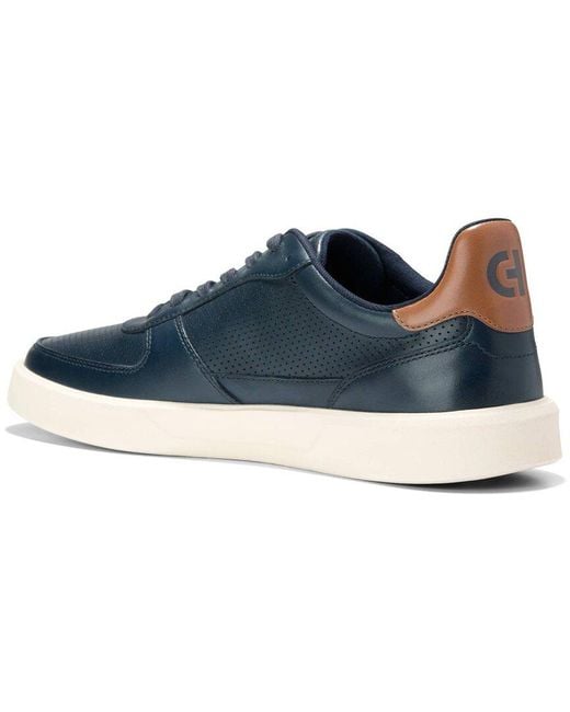 Cole Haan Blue Grand Crosscourt Daily Court Leather Sneaker for men