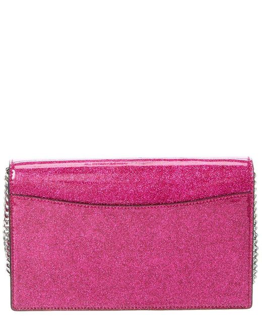 Marc Jacobs Purple Glitter Trademarc Slg Party On A Chain