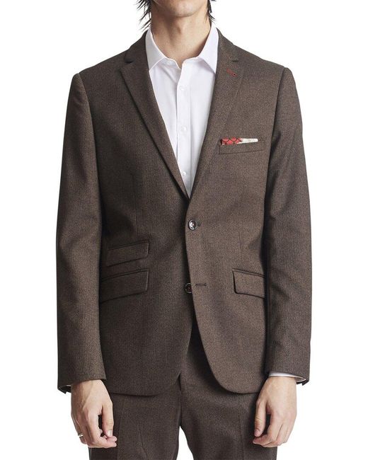Paisley & Gray Brown Dover Notch Jacket for men