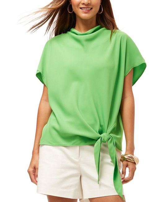 Trina Turk Green Bisque Top