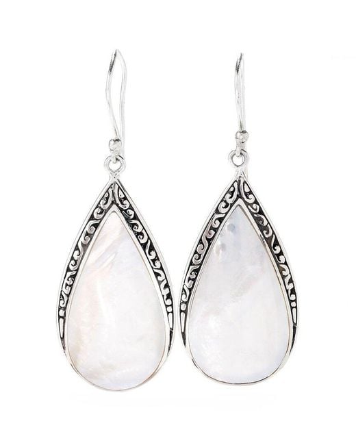 Samuel B. White Silver Pearl Earrings