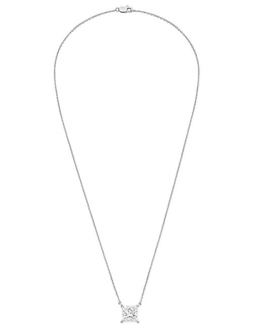 Diana M Metallic Diana M. 14K 15.00 Ct. Tw. Lab-Grown Diamond Pendant Necklace
