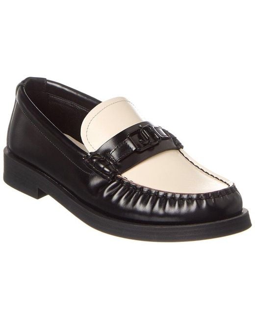 Jimmy Choo Black Addie Leather Loafer