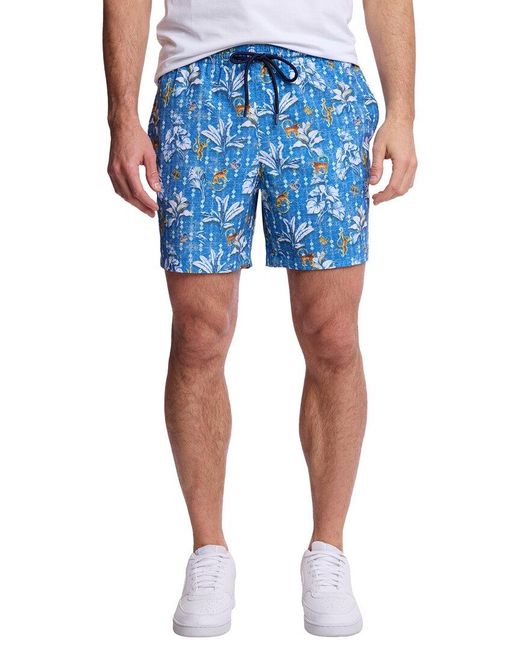 Paisley & Gray Blue Gilligan Swim Trunk for men