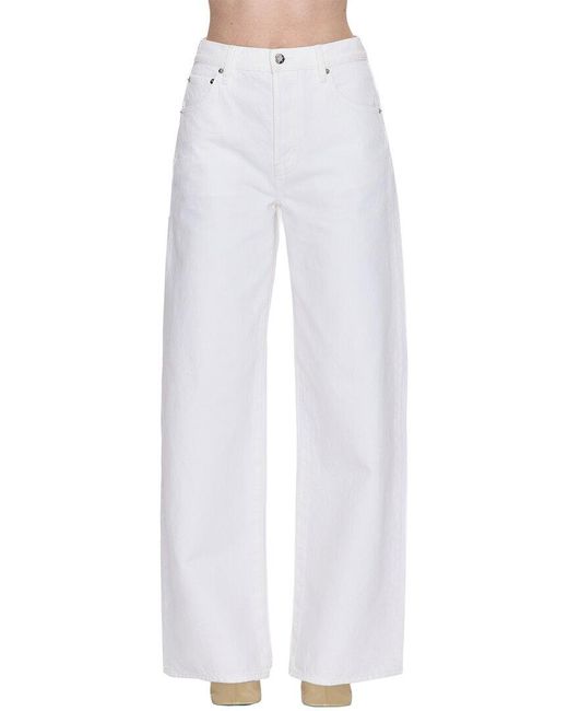 Pistola White Tate Paper Wide Leg Jean