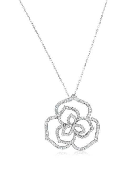 Suzy Levian CZ Jewelry White Suzy Levian Cz Pendant