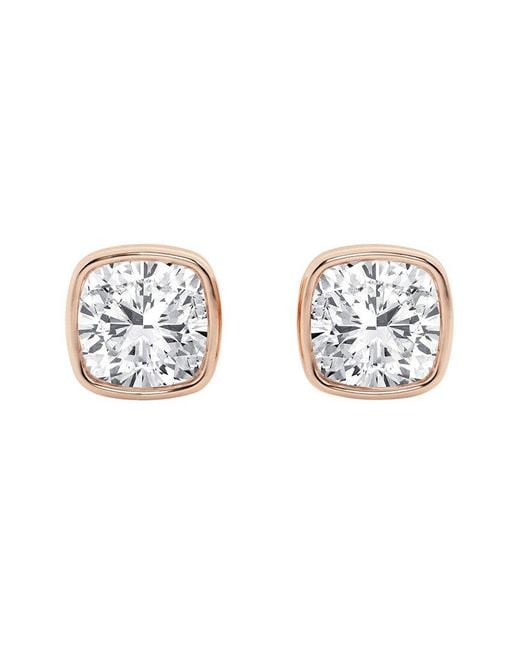 Lab Grown Diamonds White 14K Rose 2.00 Ct. Tw. Lab-Grown Diamond Studs