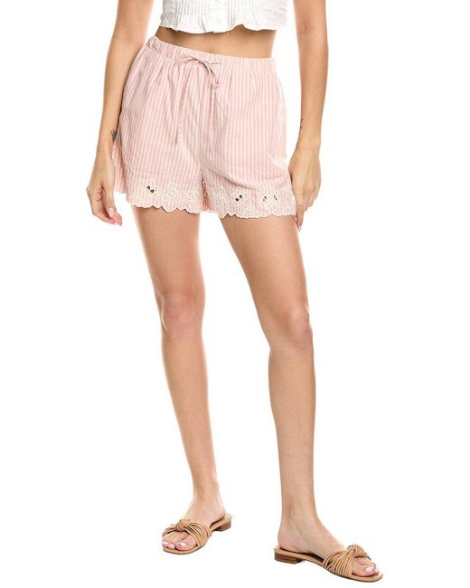 LUXE ALWAYS Pink Stripe Short