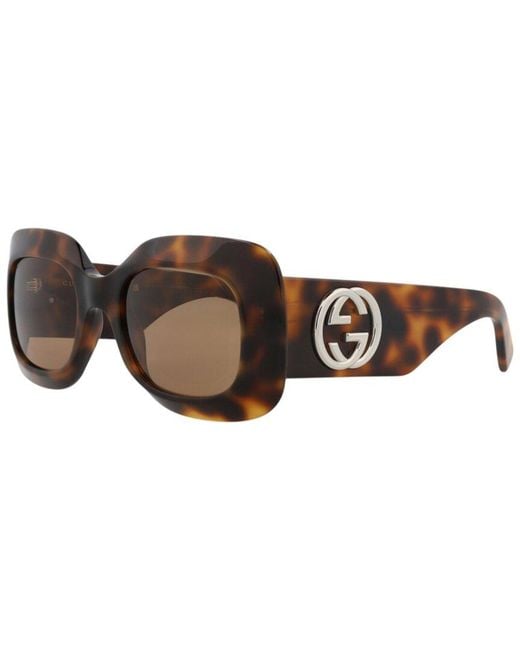 Gucci Brown 51Mm Sunglasses