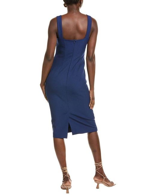 Boss Blue Dalepha Midi Dress