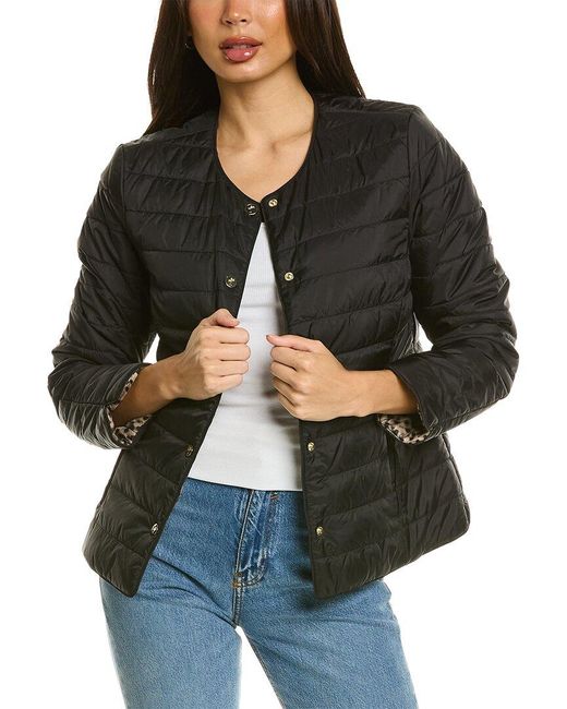 Tommy Bahama Black Reversible Puffer Jacket